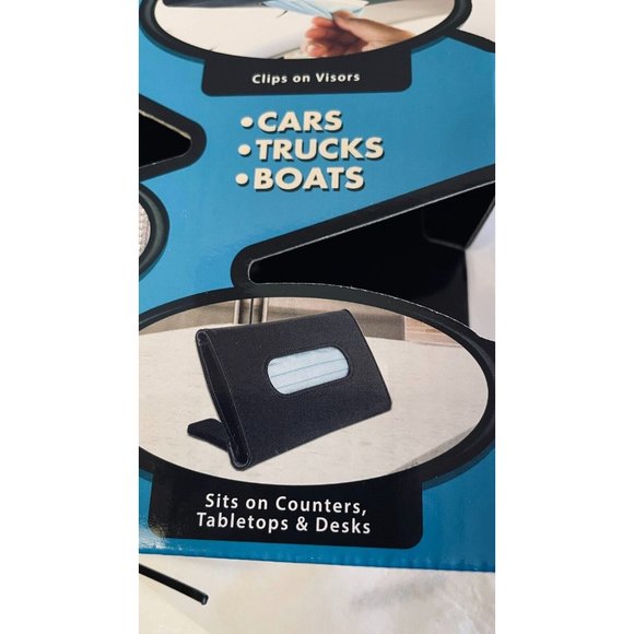 Doozi on the go Car Face Mask Holder‎ Tissue Dispenser for Visor Brown New - Picture 7 of 8